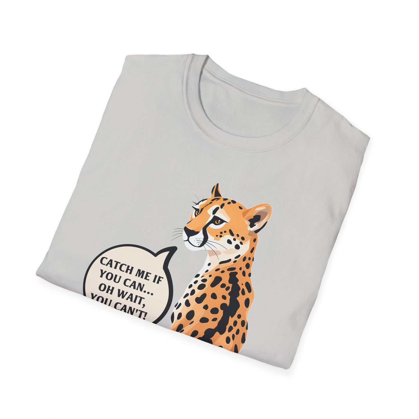 Catch Me If You Can Unisex Softstyle T-Shirt - Fun and Playful Animal Tee