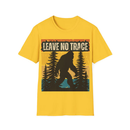 Leave No Trace Bigfoot Unisex Softstyle T-Shirt - Adventure & Nature Tee