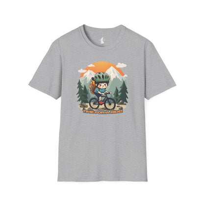 Time For a Ride Mountain Biking Graphic T-Shirt