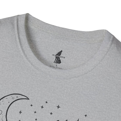 Howling Wolf in Moonlight T-Shirt