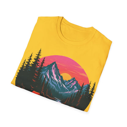 Adventure Awaits Graphic T-Shirt - Unisex Camping Design