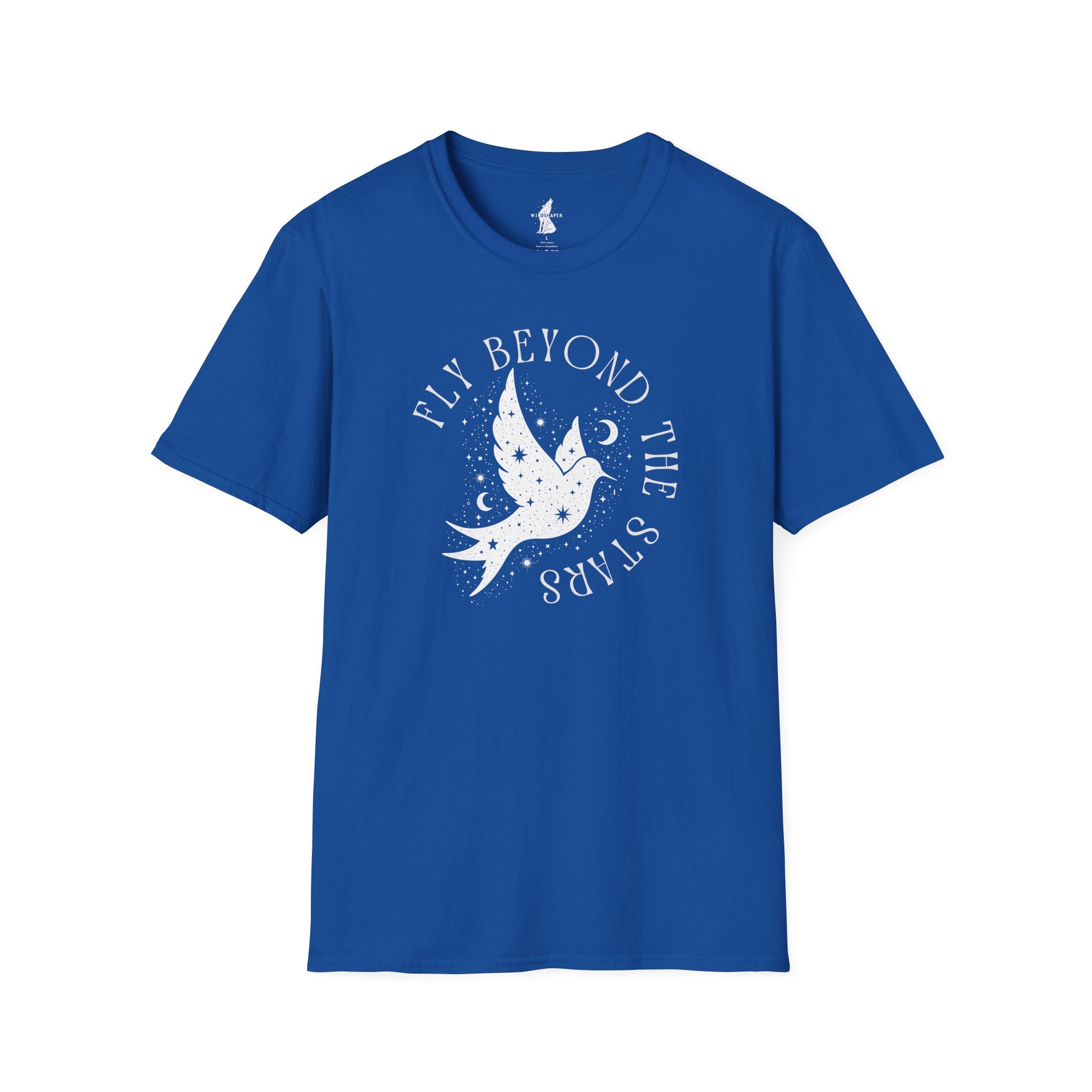 Fly Beyond The Stars Celestial Bird Graphic T-Shirt