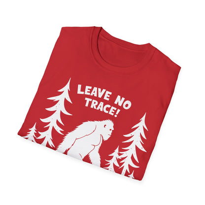 Leave No Trace! Unisex Softstyle T-Shirt for Nature Lovers