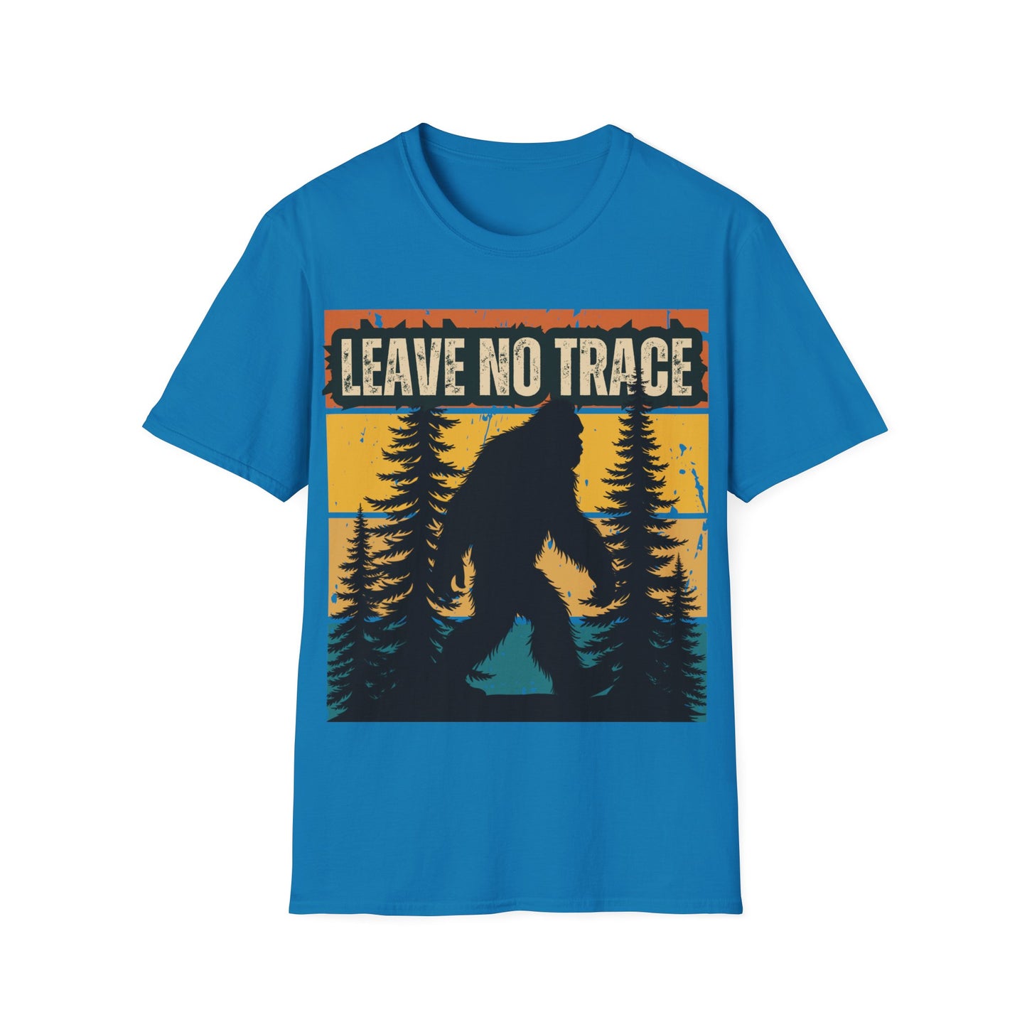 Leave No Trace Bigfoot Unisex Softstyle T-Shirt - Adventure & Nature Tee