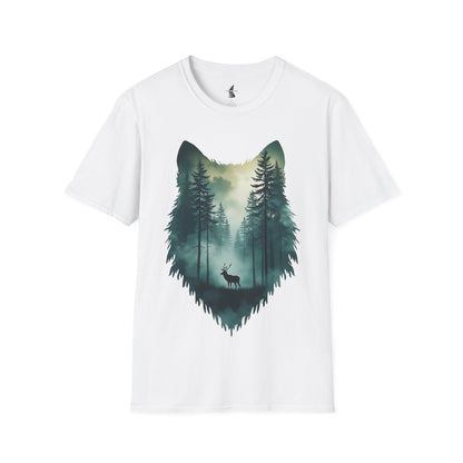 Wolf face Forest T-Shirt