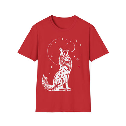 Howling Wolf Graphic Unisex Softstyle T-Shirt - Perfect for Nature Lovers