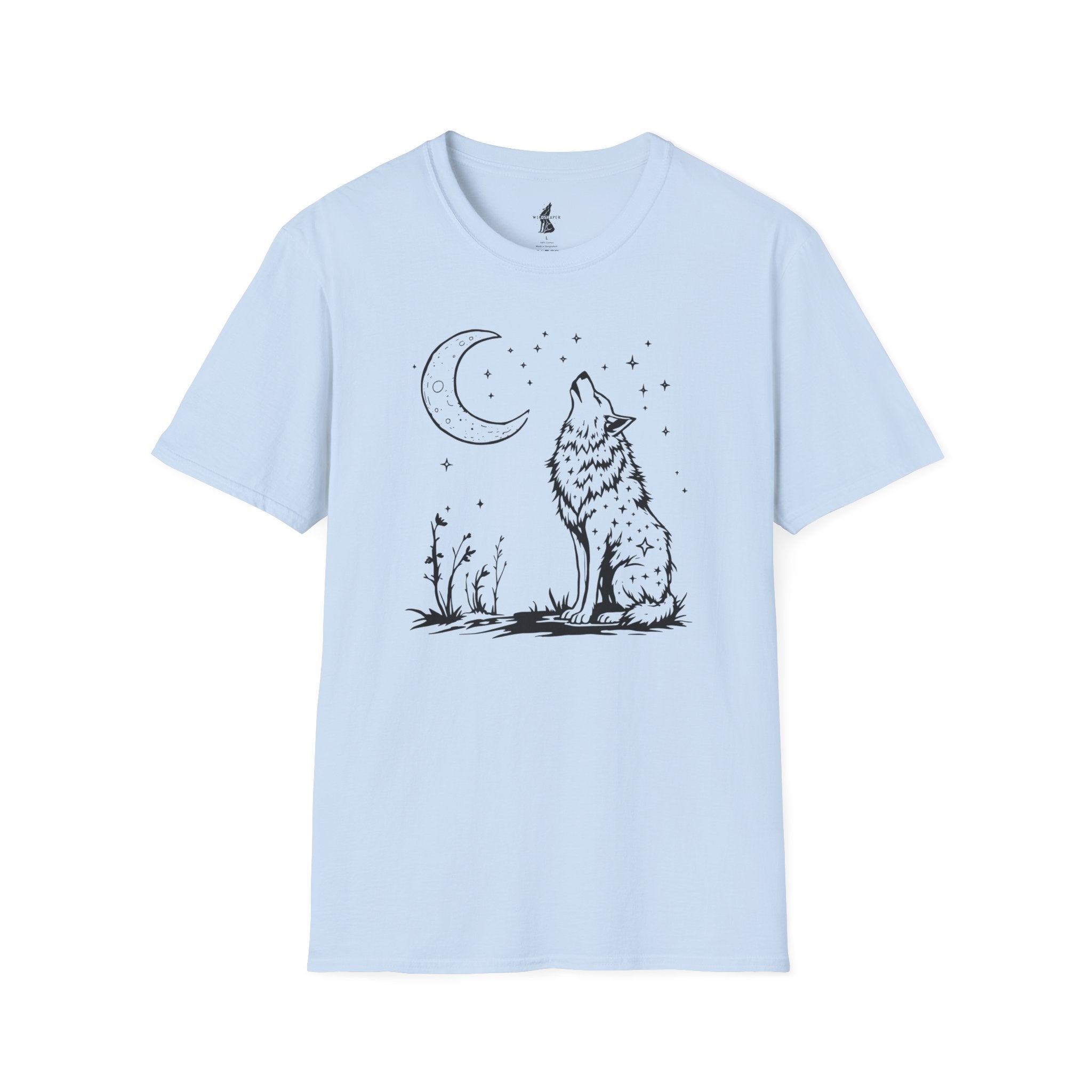 Howling Wolf in Moonlight T-Shirt
