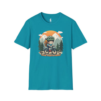 Time For a Ride Mountain Biking Graphic T-Shirt
