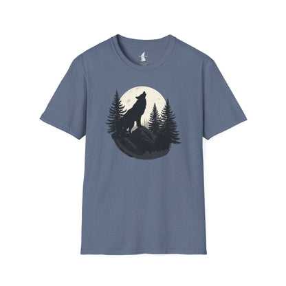 Howling Wolf in Moon Light T-Shirt