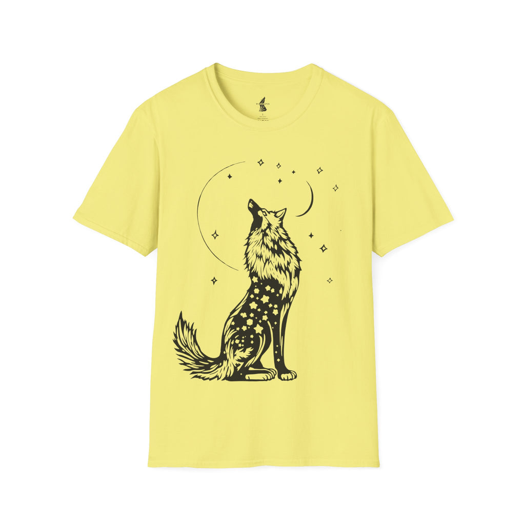 Celestial Howling Wolf T-Shirt