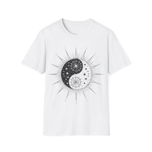 Cosmic Yin Yang Unisex Softstyle T-Shirt