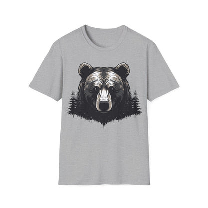 Unisex Bear Nature Softstyle T-Shirt - Wilderness Graphic Tee