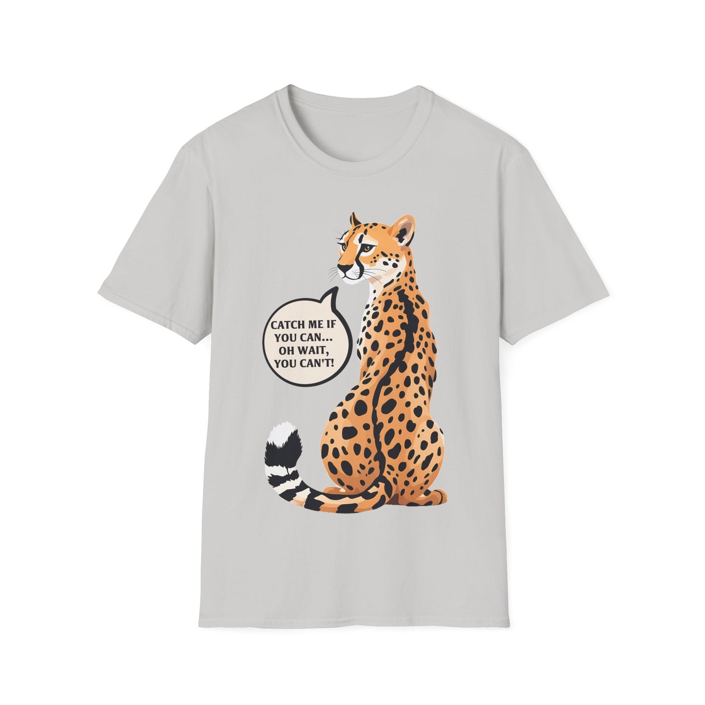 Catch Me If You Can Unisex Softstyle T-Shirt - Fun and Playful Animal Tee