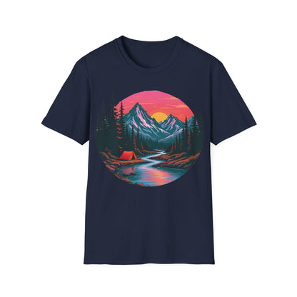 Adventure Awaits Graphic T-Shirt - Unisex Camping Design