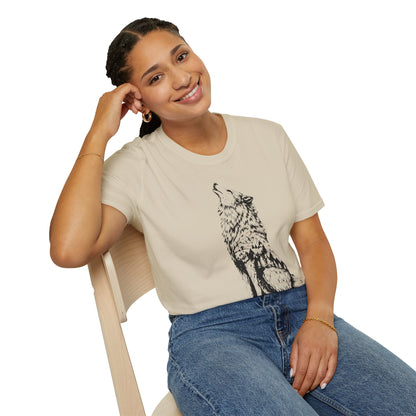 Howling Wolf Silhouette Nature T-Shirt