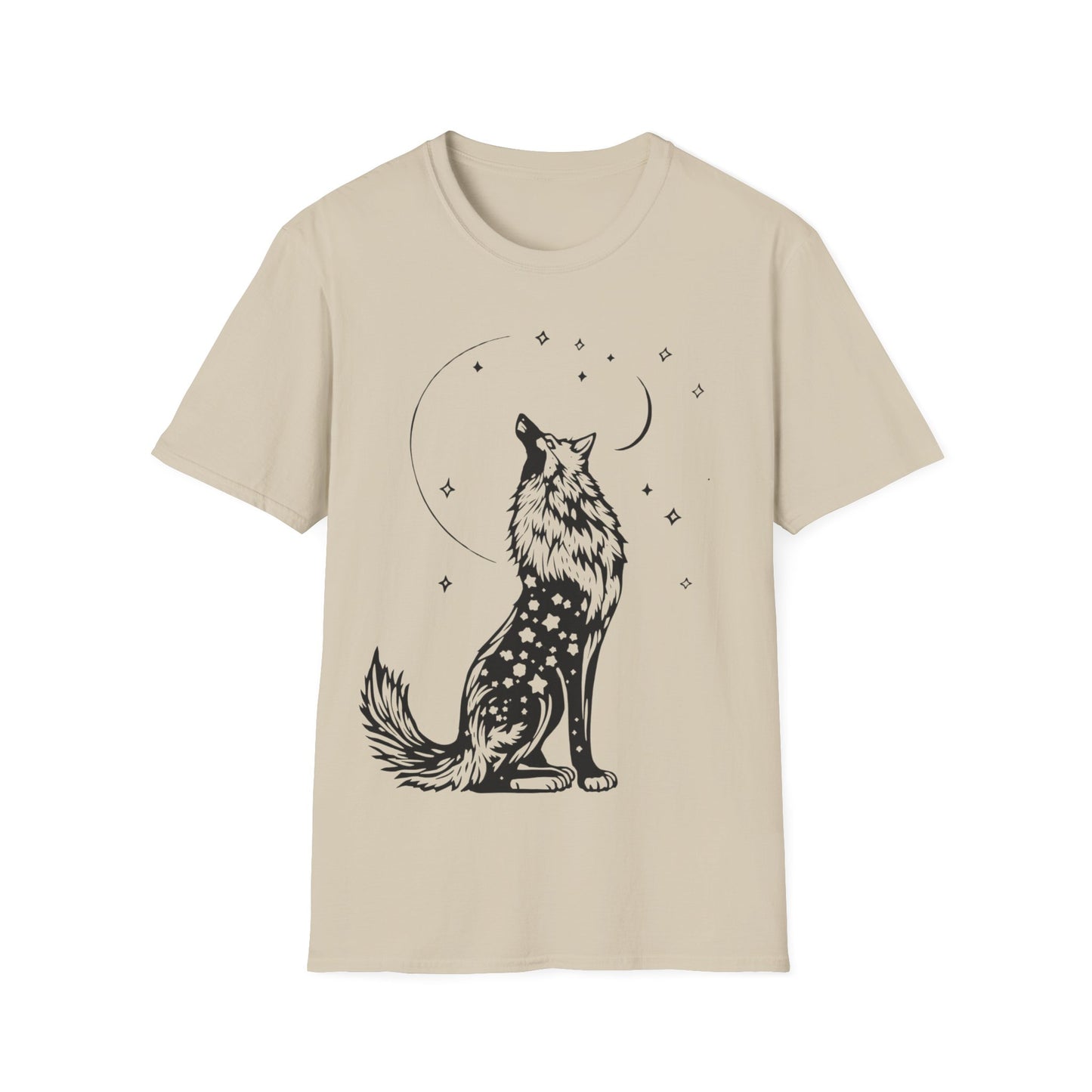 Howling Wolf Graphic Unisex Softstyle T-Shirt - Perfect for Nature Lovers