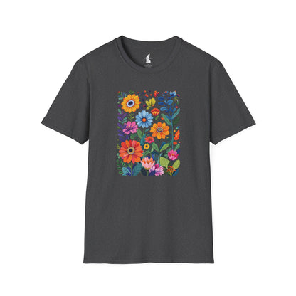 Vibrant Flower Art T-Shirt