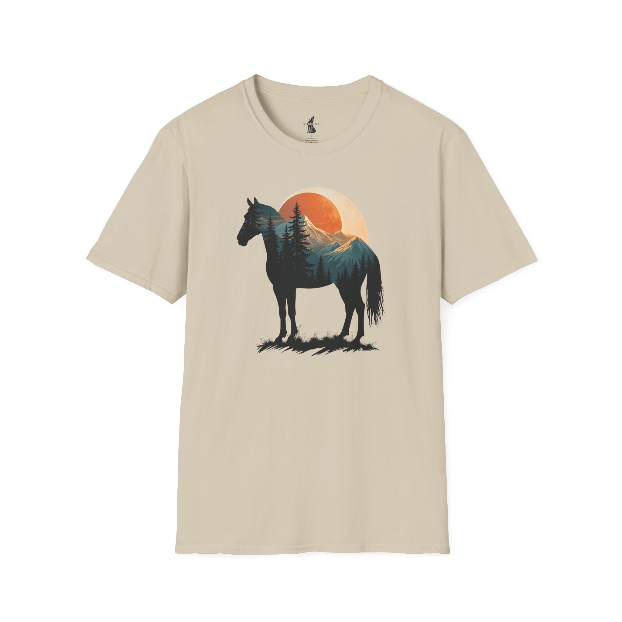 Wild Horse Sunset Silhouette T-Shirt
