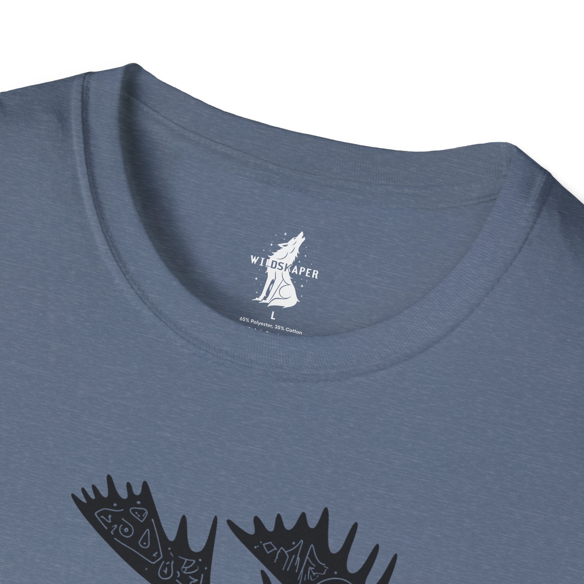 Moose Line Art Graphic T-Shirt