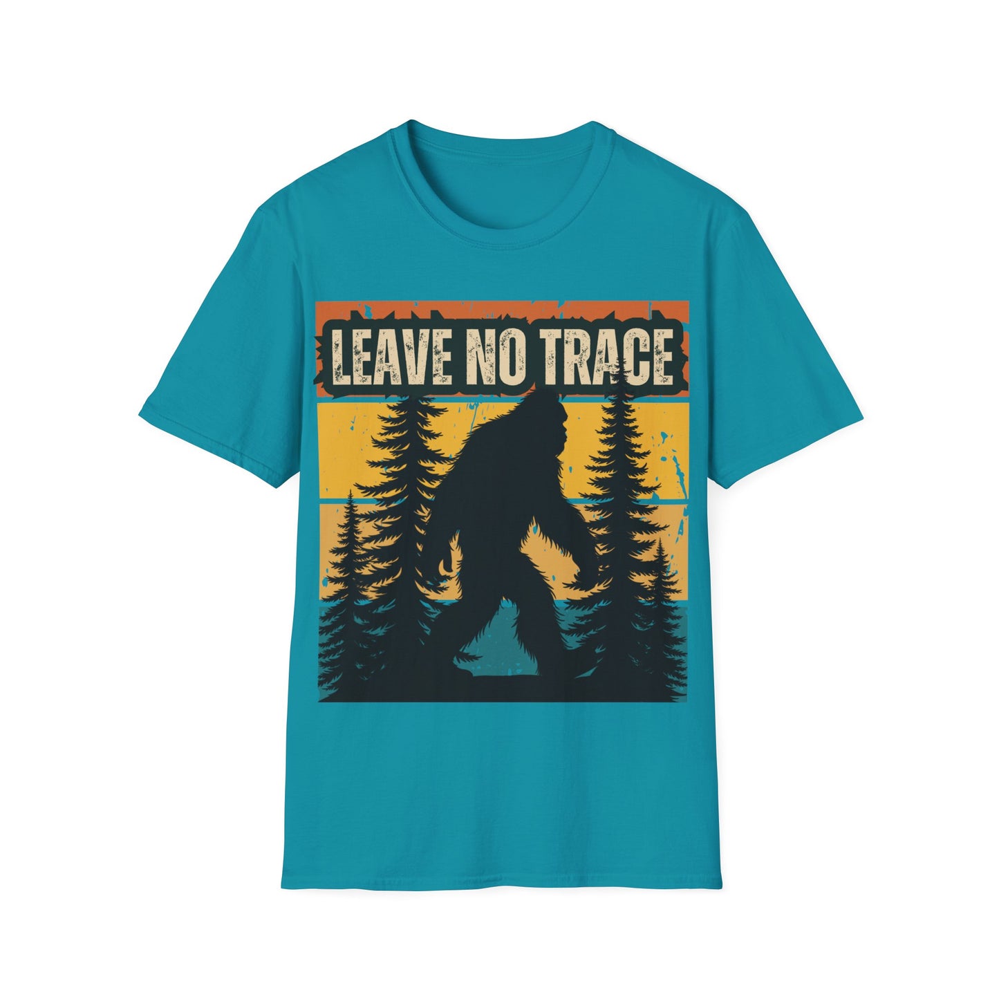 Leave No Trace Bigfoot Unisex Softstyle T-Shirt - Adventure & Nature Tee