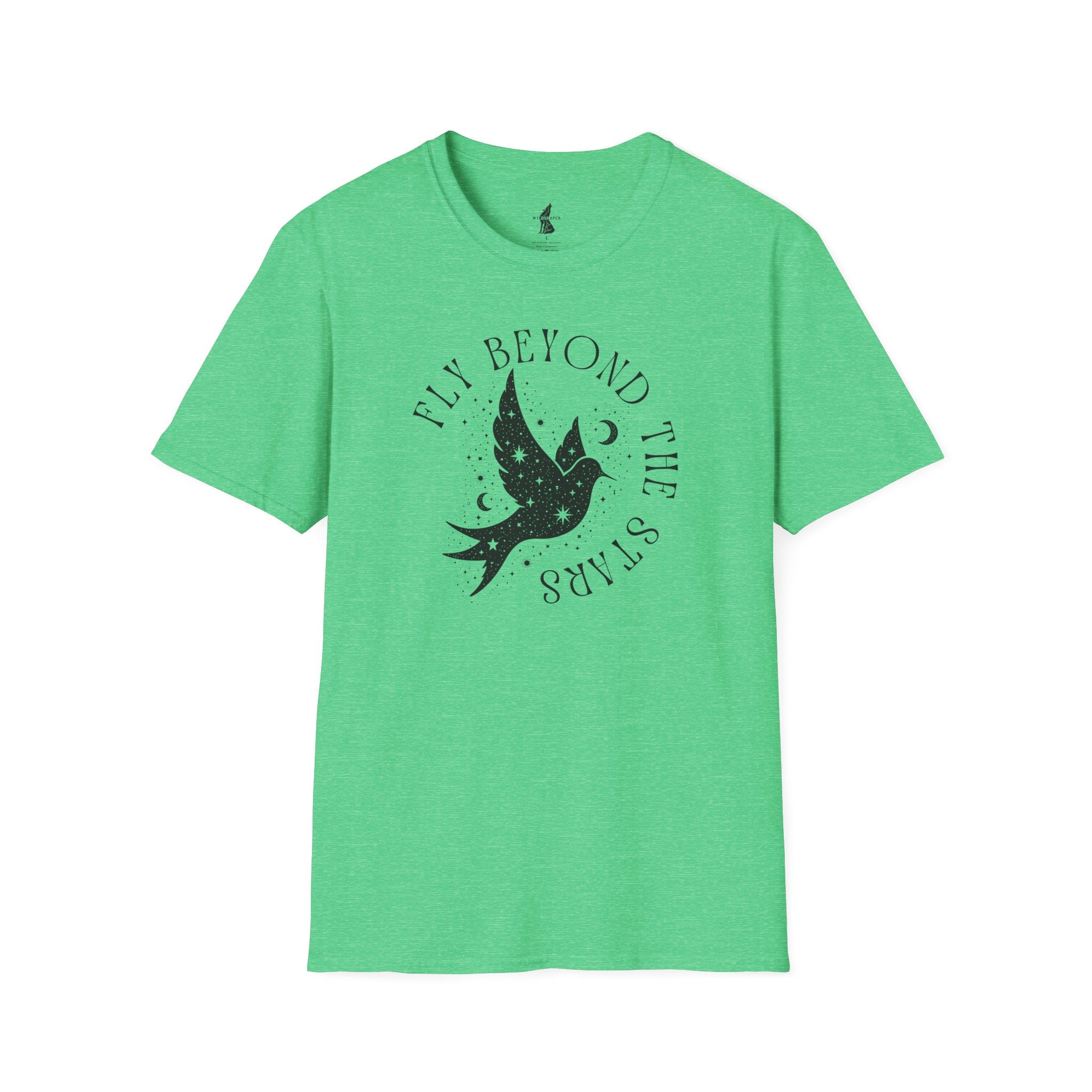 Fly Beyond The Stars Celestial Bird Graphic T-Shirt