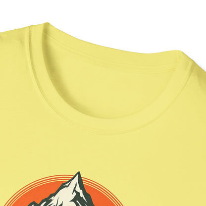 Unisex Softstyle T-Shirt - 'The Mountains Are Calling' Adventure Tee