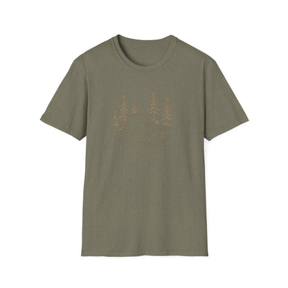 Camping Tent and Campfire T-Shirt