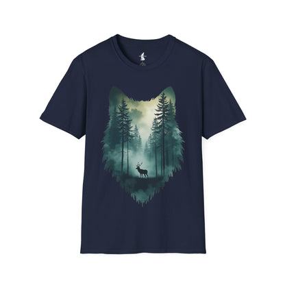 Wolf face Forest T-Shirt