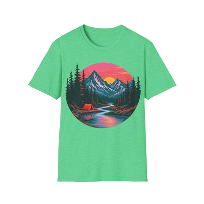 Adventure Awaits Graphic T-Shirt - Unisex Camping Design