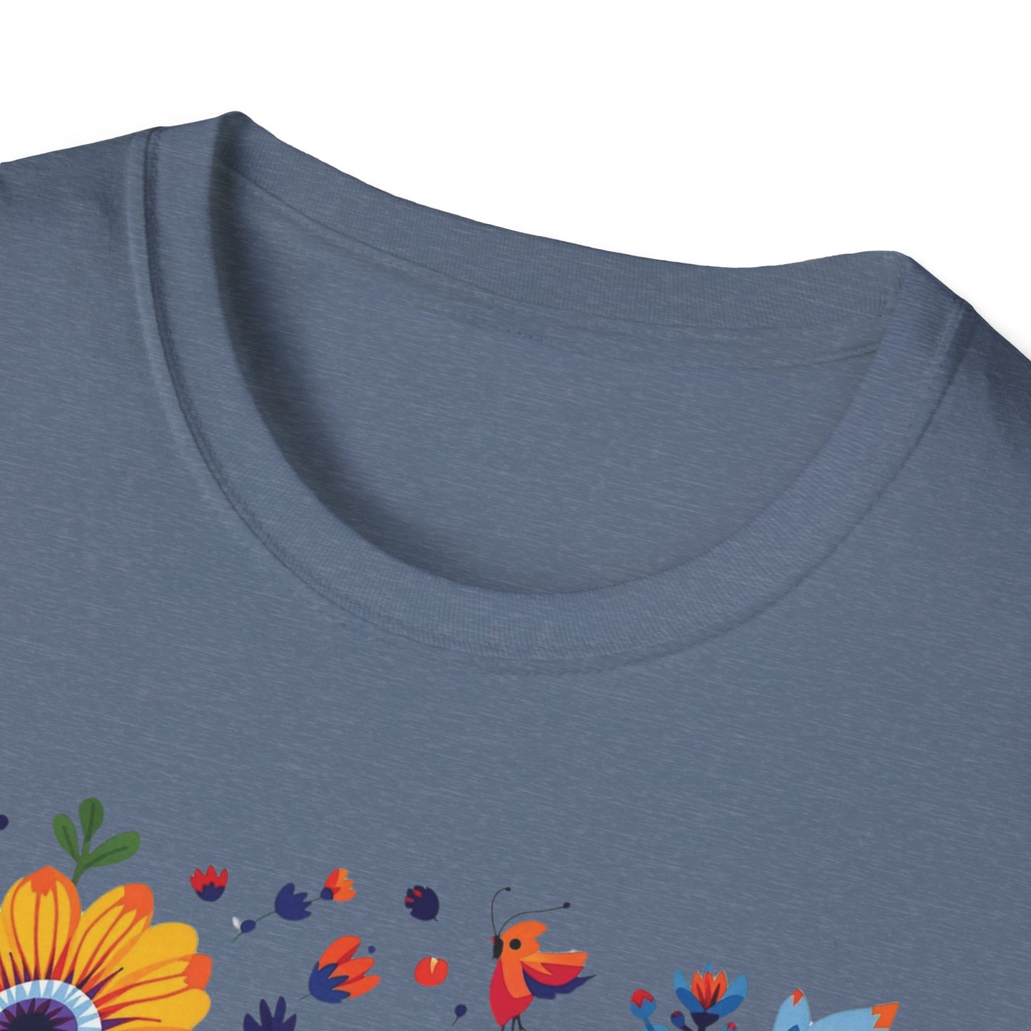 Floral Garden Unisex Softstyle T-Shirt - Vibrant Flower Art for Nature Lovers