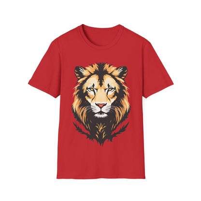 Majestic Lion Unisex Softstyle T-Shirt - Bold Wild Animal Graphic Tee