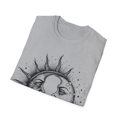 Sun & Moon Graphic Unisex T-Shirt | Celestial Art Tee for All Occasions