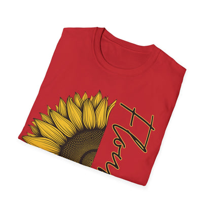 Flourish Sunflower Unisex Softstyle T-Shirt