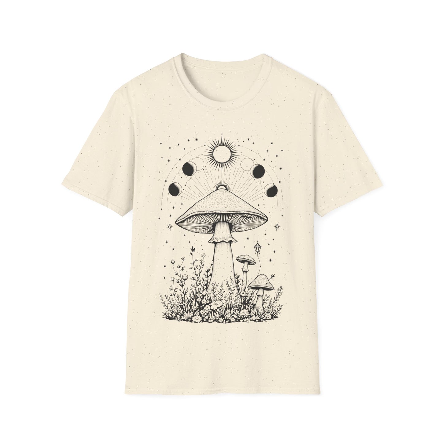 Magical Mushrooms Unisex Softstyle T-Shirt - Boho Nature Graphic Tee