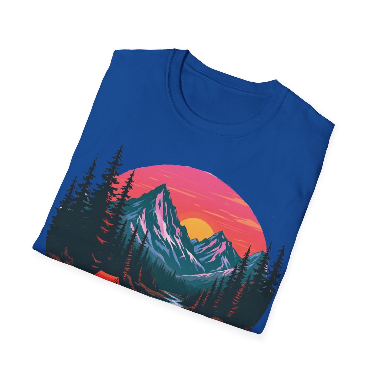 Adventure Awaits Graphic T-Shirt - Unisex Camping Design