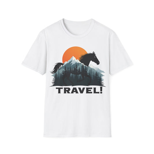 Travel Adventure Unisex Softstyle T-Shirt - Perfect for Outdoor Enthusiasts