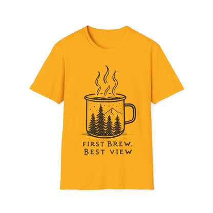 First Brew Best View T-Shirt
