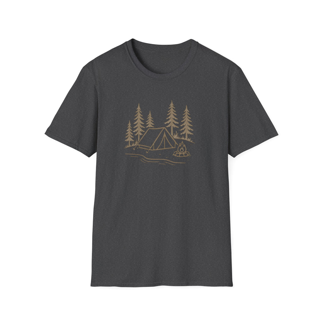 Camping Tent and Campfire T-Shirt