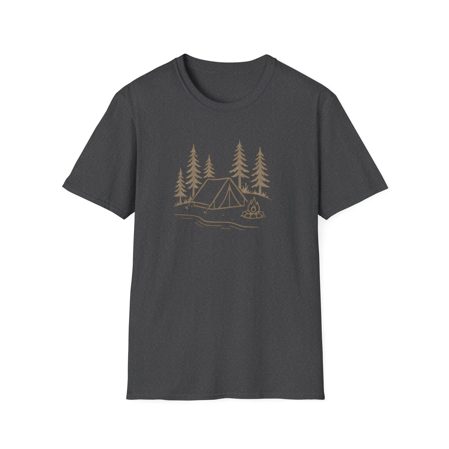 Camping Tent and Campfire T-Shirt