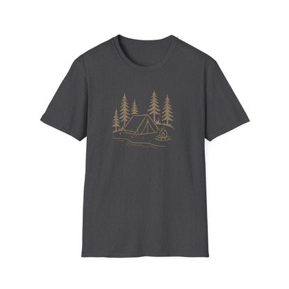Camping Tent and Campfire T-Shirt