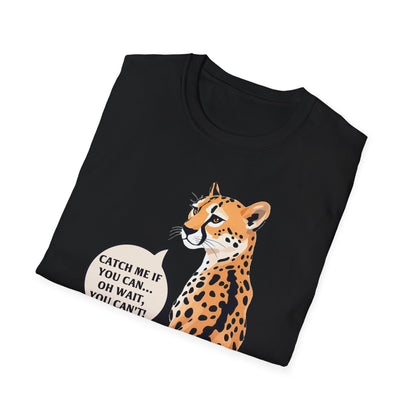 Catch Me If You Can Unisex Softstyle T-Shirt - Fun and Playful Animal Tee