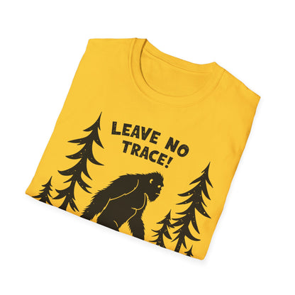 Leave No Trace! Unisex Softstyle T-Shirt for Nature Lovers