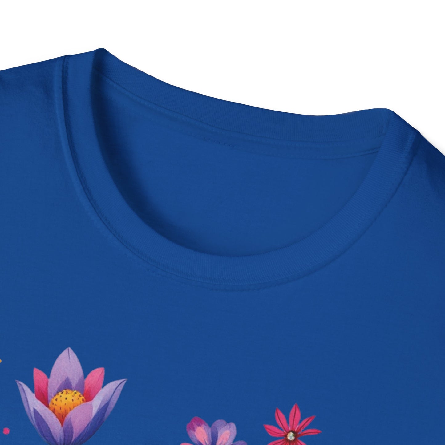 Floral Print Unisex Softstyle T-Shirt - Perfect for Spring Celebrations