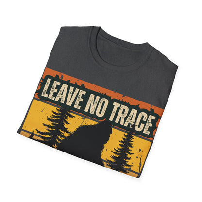 Leave No Trace Bigfoot Unisex Softstyle T-Shirt - Adventure & Nature Tee