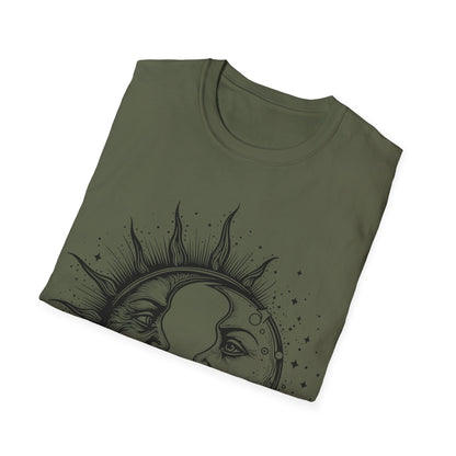 Sun & Moon Graphic Unisex T-Shirt | Celestial Art Tee for All Occasions