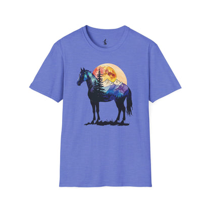Mountain Sunset Horse T-Shirt