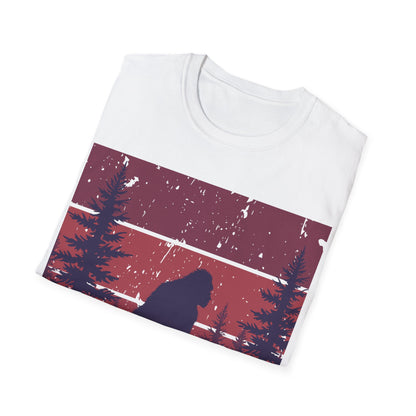 Sasquatch Adventure Unisex Softstyle T-Shirt - Nature Lover's Tee