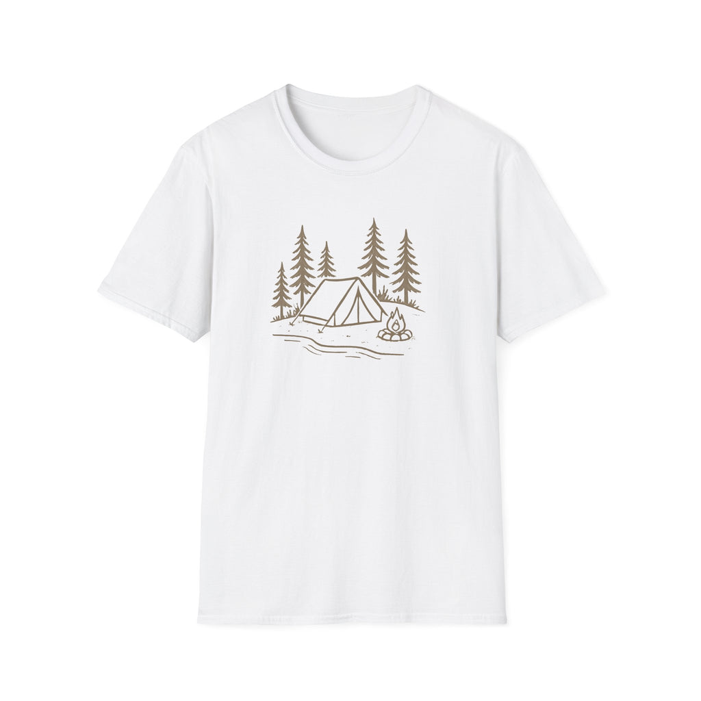 Camping Tent and Campfire T-Shirt