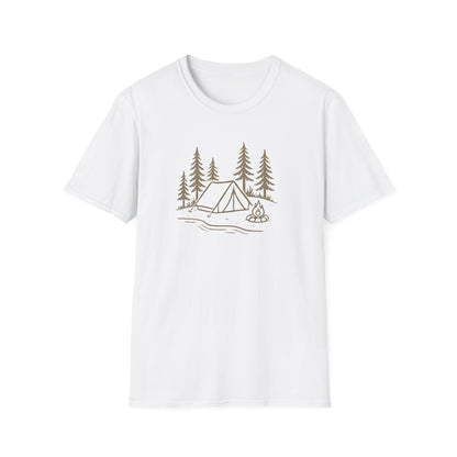 Camping Tent and Campfire T-Shirt