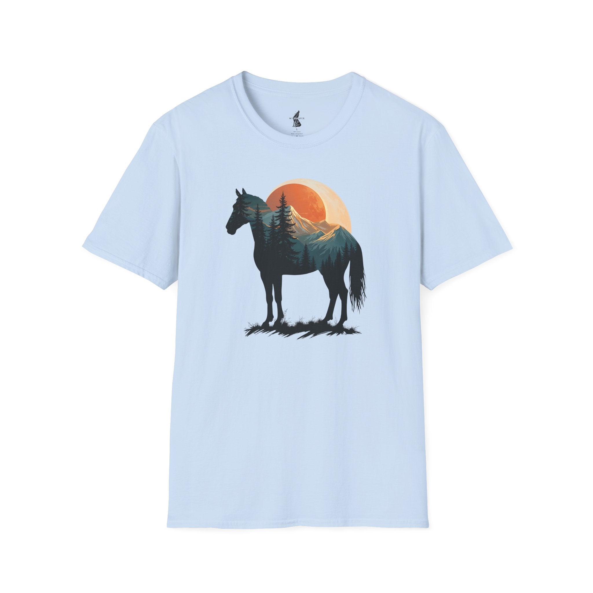 Wild Horse Sunset Silhouette T-Shirt
